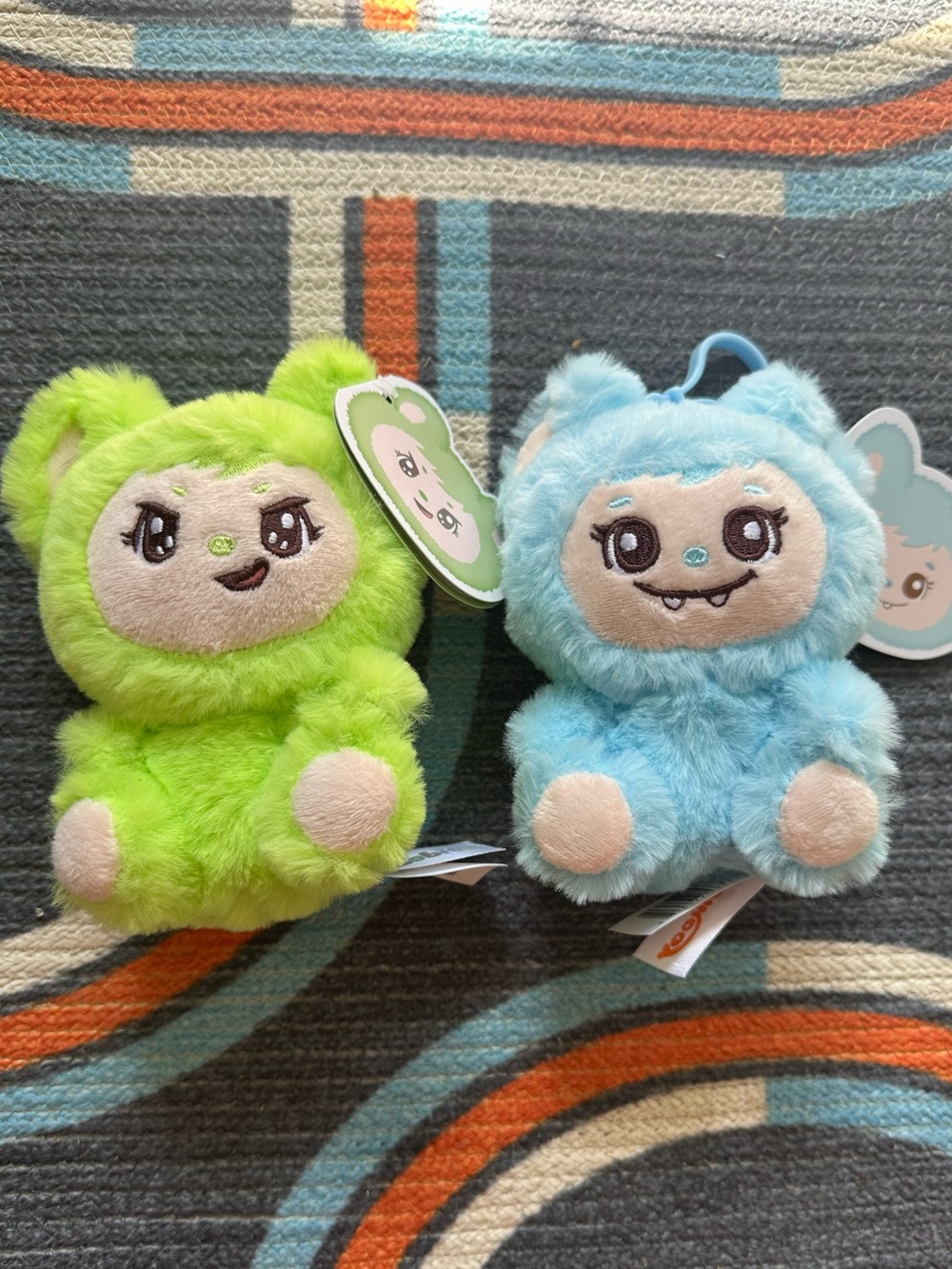 LaBabies Plush Monster Keychain Pair